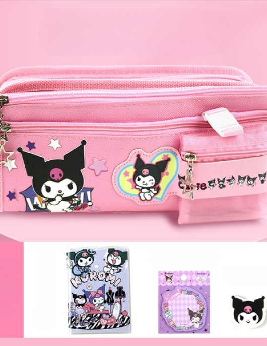 Beautifyy Sanrio Pencil Bag Primary School Student Kulomi Cinnamon Dog Melody Stationery Box Pen Case Girl Heart Children's Gift