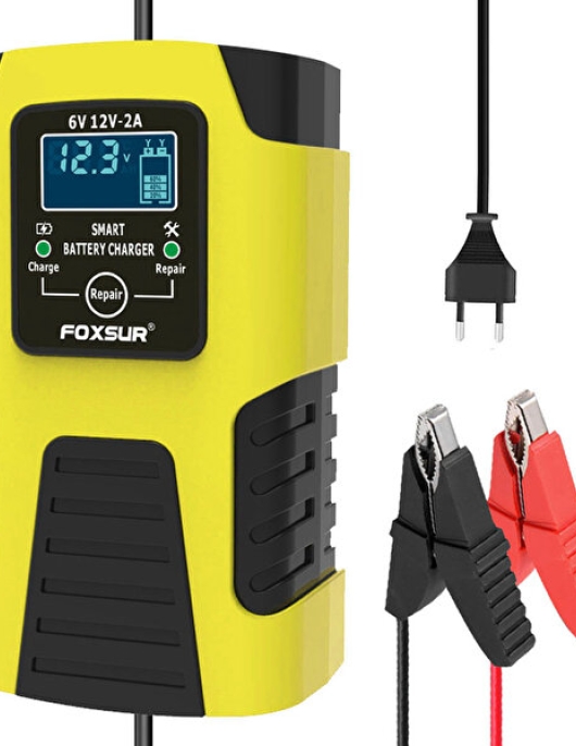 Foxsur Vehicle Battery Chargers Fully Automatic Smart