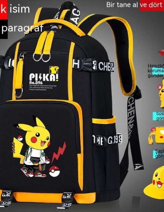 Marco 2022 New Secondary School Student Backpack Male 3rd and 6th Grade Cartoon Children's School Bag Male Primary School Student