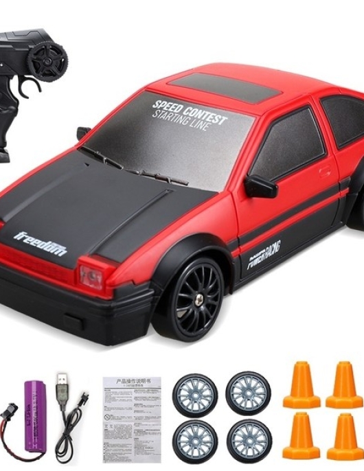 Runjing 2.4g Drift Rc Car 4WD Rc Drift Car Toy Remote Control Gtr Model AE86 Vehicle Car Rc Racing Car Toy Christmas Gifts For Kids