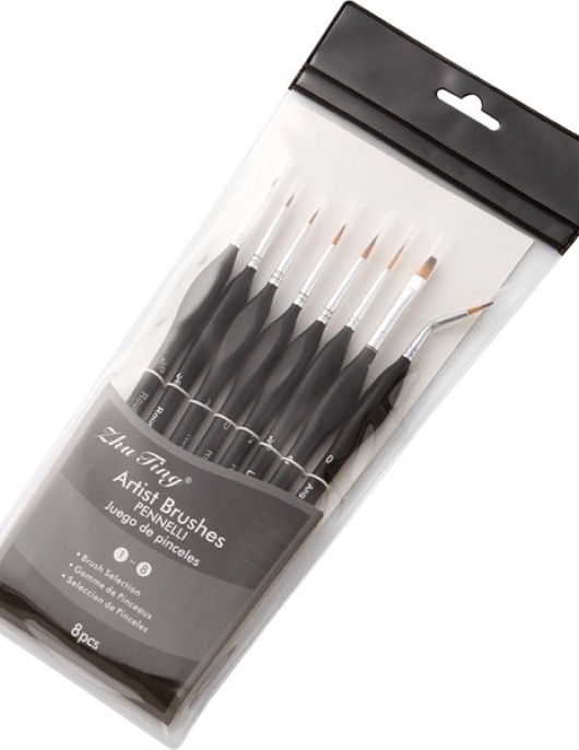 Gahome 8 Pieces Professional Detail Paint Brush Miniature Set