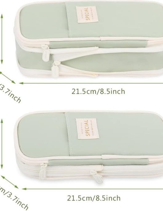 Dmxtop Large Pencil Case Large Capacity Pencil Case Stationery Pen Bag Foldable Pen Storage Bag Cosmetic Makeup Bags