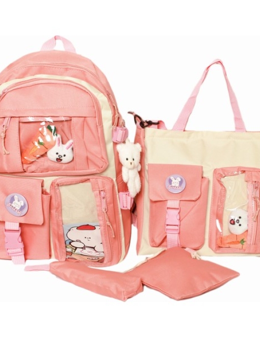 Wtgd 4-Piece Large Capacity School Bag Set