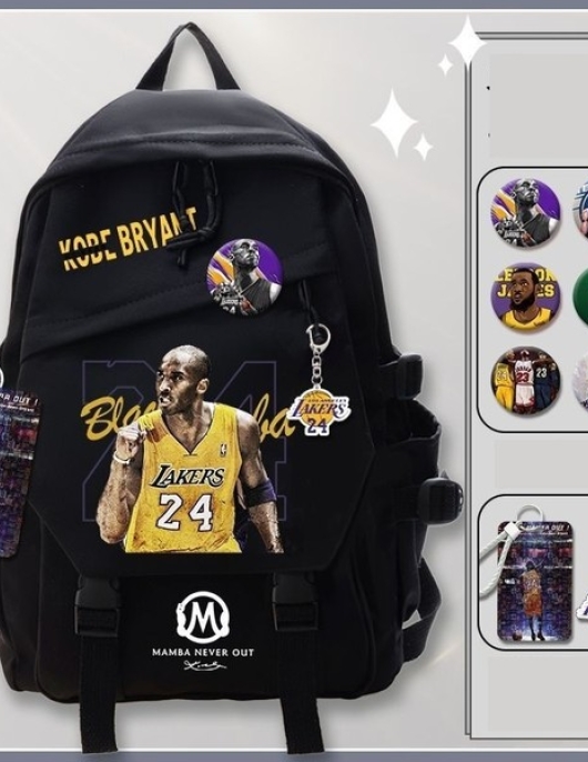 Nba Joint School Bag Kobe Bryant Large Capacity Backpack School Bag