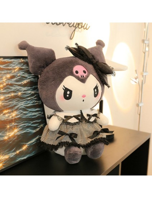 Beautifyy 40 CM Koyu Kuromi Peluş Oyuncak - Siyah