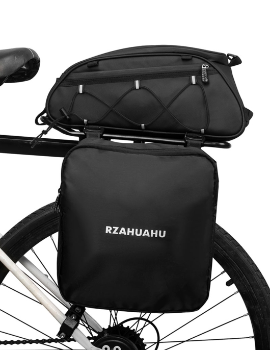 3-in-1 Bike Rack Bag Trunk Bag Waterproof Bicycle Rear Seat Bag