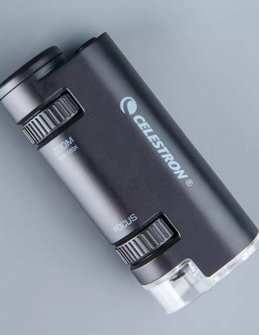 CELESTRON LED Lighted Pocket Microscope Portable High Power Microscope