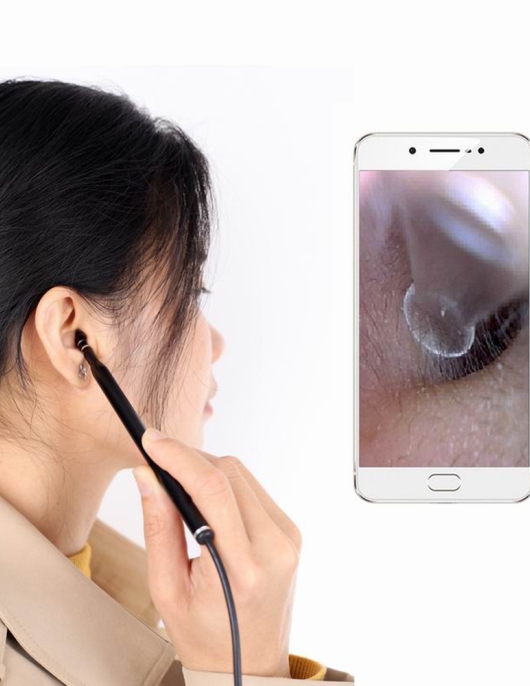 3-in-1 Visual Earpick Otoscope Endoscope with 5.5mm Camrea Lens