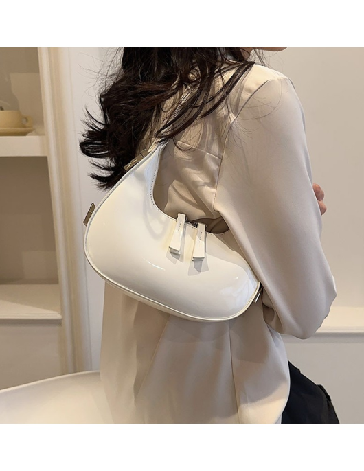 Female patent leather bright shoulder bag armpit bag