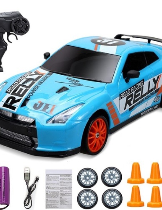 Shenzhen Xin Xin 2.4G Drift Remote Controlled Toy Car - Turquoise