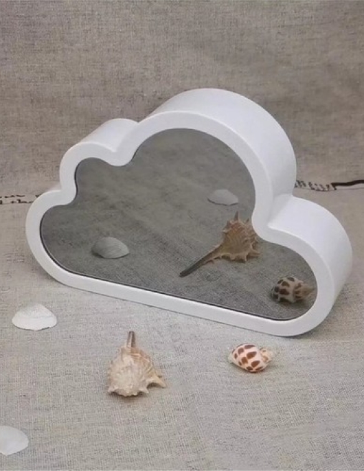 Cloud Tulip Mirror Night Lamp for Manjia Bedroom