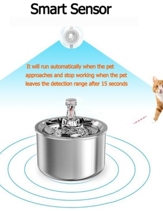 OUMO AUTOMATIC CAT WATER PINARI 2L - Silver