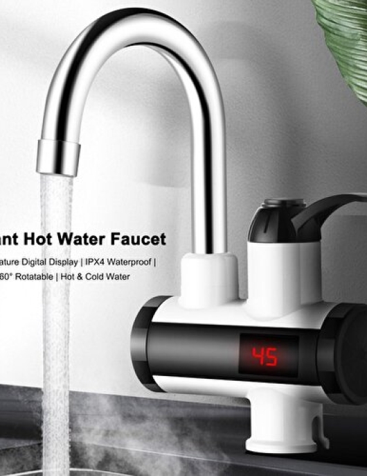 Shopfocus 3000W Fast Heating Faucet Battery - Black