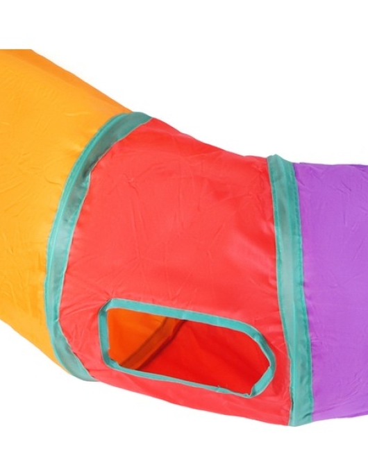 Gahome Rainbow S-Shaped Cat Tunnel Toys Viraj Pet