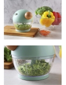 Sakuraa Round Nose Multi-Functional Hand Pull Garlic Meat Grinder Üfer Green