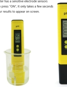 Gahome Digital Ph Meter Water Quality Tester - Yellow