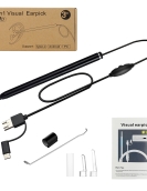 3-in-1 Visual Earpick Otoscope Endoscope with 5.5mm Camrea Lens