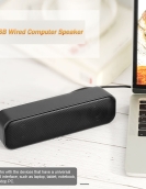 USB Powered Soundbar Desktop Speaker Wired Computer