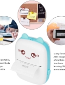 Portable Mini Pocket Printer - Thermal Printer - 5 Paper + 5 Roll Stickers + 3 Color Paper + Watercolor Pen