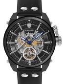 Winner Fashionable Men's Skeleton Semi Automatic Mechanical Watch