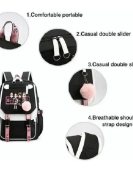 Blackpink Themed Backpack with USB Port