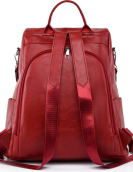 Women's leather backpack