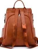 Women's leather backpack