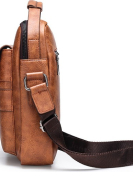 Men's leather shoulder bag