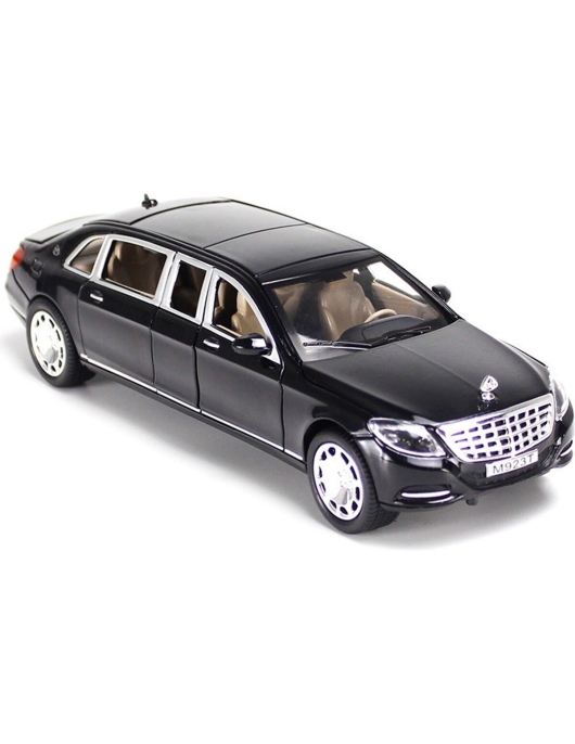 1:24 Mercedes-Benz Maybach S600 Genişletilmiş Alaşım Araba Oyuncak Modeli HBPY240700213