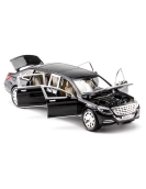 1:24 Mercedes-Benz Maybach S600 Genişletilmiş Alaşım Araba Oyuncak Modeli HBPY240700213